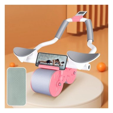 RUEDA EJERCICIOS ABDOMEN Y GLUTEOS ROSADO