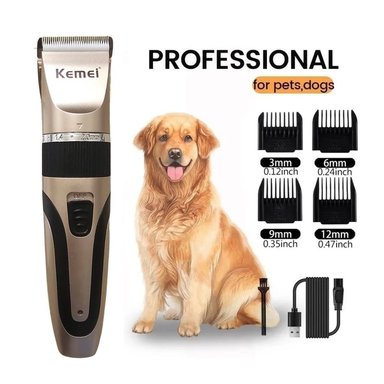 CORTADORA PELO PERRO KEMEI KM-1056 KIT PROFESIONAL MASCOTAS