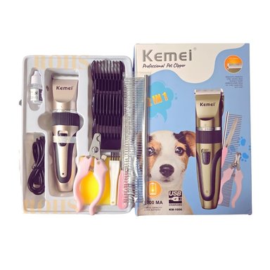 CORTADORA PELO PERRO KEMEI KM-1056 KIT PROFESIONAL MASCOTAS - 6
