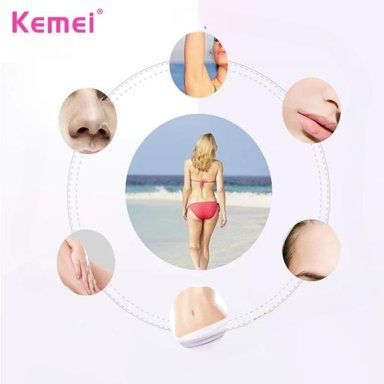 DEPILADORA PARA DAMA KEMEI 4 EN 1 - 5