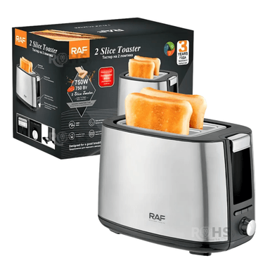 TOSTADORA ELÉCTRICA RAF 750W DE 2 RANURAS CON CONTROL DE TOSTADO - 1