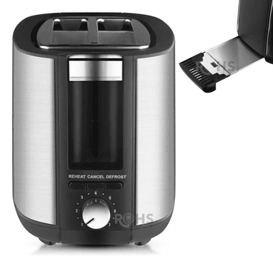 TOSTADORA ELÉCTRICA RAF 750W DE 2 RANURAS CON CONTROL DE TOSTADO - 3