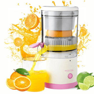 EXTRACTOR DE JUGOS ROSA ELÉCTRICO INALÁMBRICO RECARGABLE MULTIFUNCIONAL PARA FRUTAS Y VERDURAS - 1