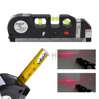 NIVEL LÁSER MULTIFUNCIONAL CON CINTA MÉTRICA Y REGLA INTEGRADA - 5