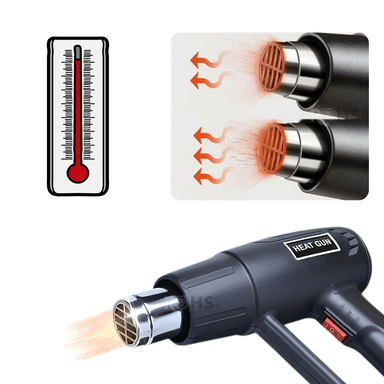 PISTOLA DE CALOR ELÉCTRICA PARA TERMOENCOGIBLE Y REMOCIÓN DE PINTURA - 4