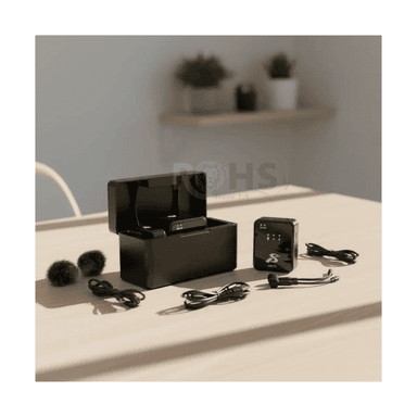 PACK 2 MICRÓFONOS SOLAPERO INALÁMBRICO DUAL 4 EN 1 SX63 CON CANCELACIÓN DE RUIDO ALTA SENSIBILIDAD - 3