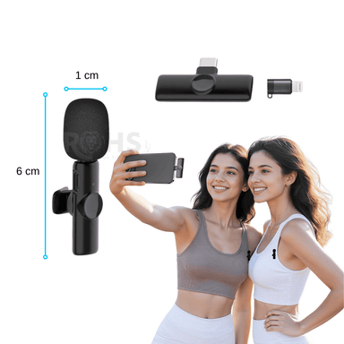 PACK 2 MICRÓFONOS INALÁMBRICO 2 EN 1 PARA IPHONE Y ANDROID  K11 - 2