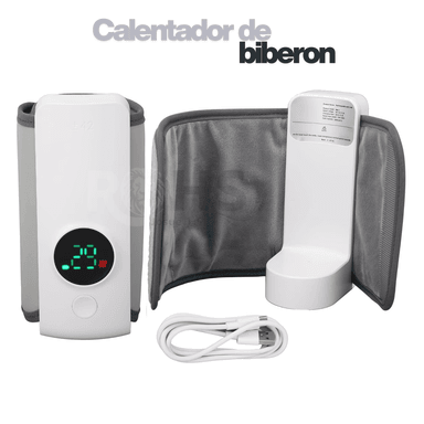 CALENTADOR DE BIBERÓN PORTÁTIL RECARGABLE - AJUSTE DE TEMPERATURA DE 6 NIVELES - 1