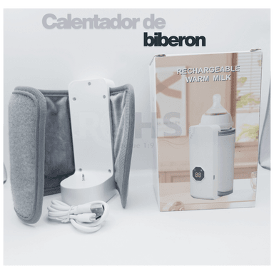 CALENTADOR DE BIBERÓN PORTÁTIL RECARGABLE - AJUSTE DE TEMPERATURA DE 6 NIVELES - 9