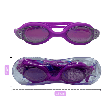 SET DE NATACIÓN CON GORRO Y LENTES AJUSTABLES MORADO - 2