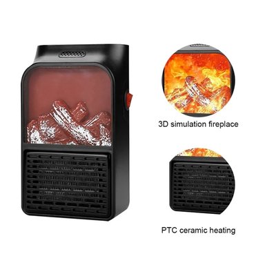 CALEFACTOR PORTÁTIL FLAME HEATER 900 WATTS - 3