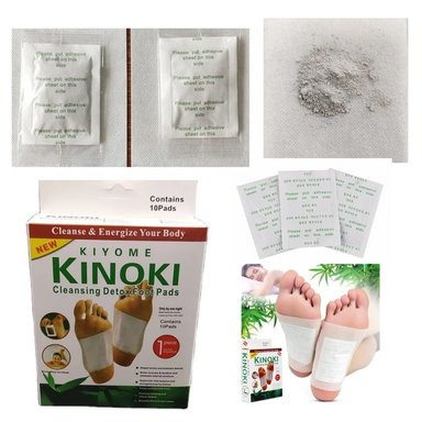 KINOKI PARCHES DESINTOXICANTE PARA PIES CAJA DE 10 UNIDADES