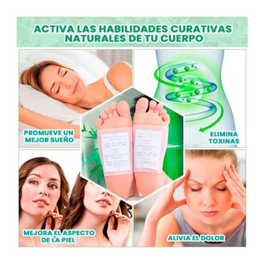 KINOKI PARCHES DESINTOXICANTE PARA PIES CAJA DE 10 UNIDADES - 2