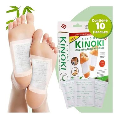 KINOKI PARCHES DESINTOXICANTE PARA PIES CAJA DE 10 UNIDADES - 3
