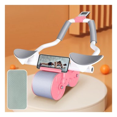 RUEDA EJERCICIOS ABDOMEN Y GLUTEOS ROSADO