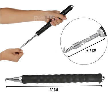 GANCHO PARA ATAR ALAMBRE Y VARILLA CON MANGO ERGONÓMICO ACERO 30 CM - 2