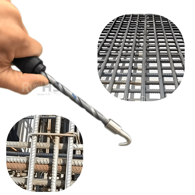 GANCHO PARA ATAR ALAMBRE Y VARILLA CON MANGO ERGONÓMICO ACERO 30 CM - 5
