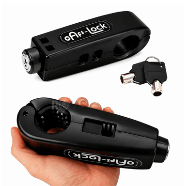 CANDADO ANTIRROBO PARA ACELERADOR DE MOTO NEGRO - 5