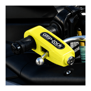 PACK X2 CANDADOS ANTIRROBO PARA ACELERADOR DE MOTO AMARILLO - 2