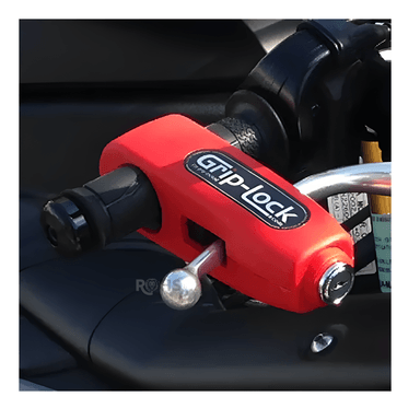 PACK X2 CANDADOS ANTIRROBO PARA ACELERADOR DE MOTO ROJO - 2