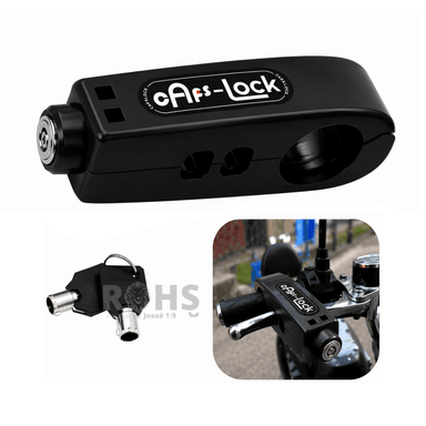 CANDADO ANTIRROBO PARA ACELERADOR DE MOTO NEGRO - 6