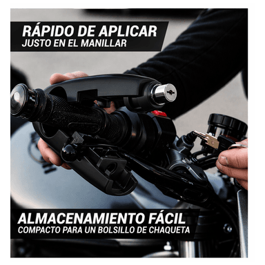 PACK X2 CANDADOS ANTIRROBO PARA ACELERADOR DE MOTO NEGRO - 3