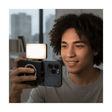 PACK 2 LUZ LED RGB PARA CELULAR F06 CON SOPORTE PLEGABLE ILUMINACIÓN AJUSTABLE PARA FOTO Y VIDEO - 4