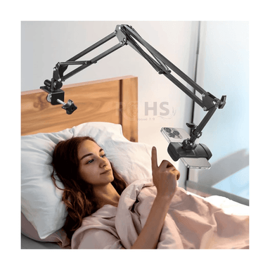 PACK 2 BRAZO DE ESCRITORIO AJUSTABLE PARA CELULAR Y MICRÓFONO CON SOPORTE FIJO Y ROTACIÓN FLEXIBLE - 7