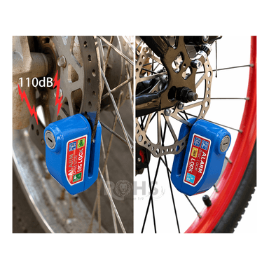 CANDADO ANTIRROBO PARA ACELERADOR DE MOTO AZUL - 3