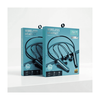 PACK 2 AUDÍFONOS BLUETOOTH INALÁMBRICOS DEPORTIVOS MZ-101 CON REDUCCIÓN DE RUIDO NEGRO - 7