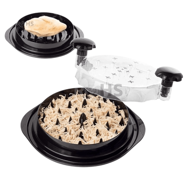 Desmenuzador Manual De Carne Y Pollo Cocido Con Tapa Transparente Y Base Antideslizante - 1