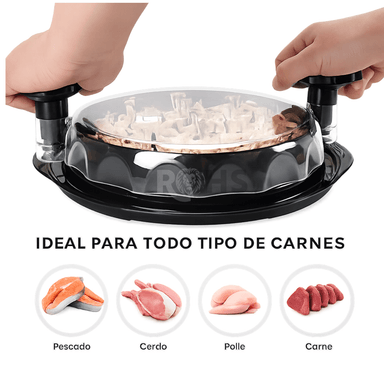 Desmenuzador Manual De Carne Y Pollo Cocido Con Tapa Transparente Y Base Antideslizante - 5