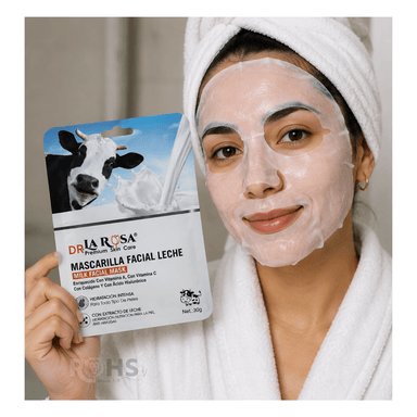 SET DE 10 MASCARILLAS FACIALES MILK FACIAL MASK DR LA ROSA - 2