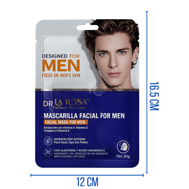 MASCARILLA FACIAL FOR MEN DR LA ROSA HIDRATANTE X10 - 3