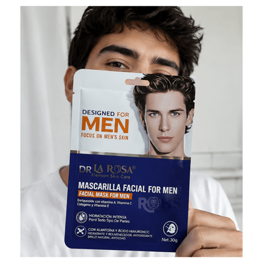 MASCARILLA FACIAL FOR MEN DR LA ROSA HIDRATANTE X10 - 5