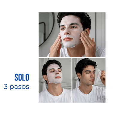 SET DE 10 MASCARILLAS FACIALES PARA HOMBRE DR LA ROSA - 4