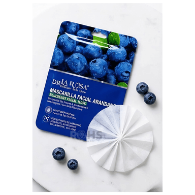 MASCARILLA FACIAL ARÁNDANO DR LA ROSA X10 CON ÁCIDO HIALURÓNICO - 5