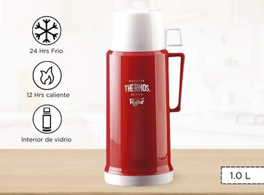 TERMO THERMOS VOGUE 1.0L BEBIDA HOGAR ROJO