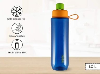TOMATODO THERMOS TRITAN 1L DEPORTIVO AZUL