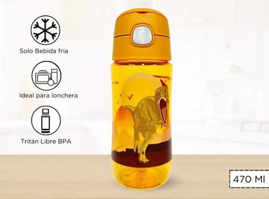 TOMATODO THERMOS 470ML NIÑOS CON DISEÑO DINOSAURIO