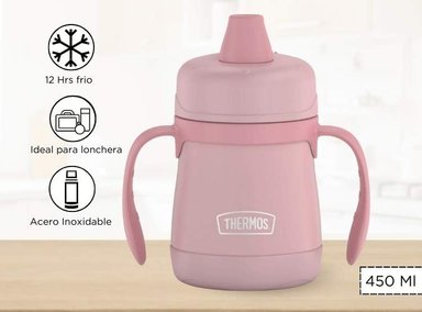 TOMATODO TERMICO PARA NIÑO SIPPY 210 ML ROSADO
