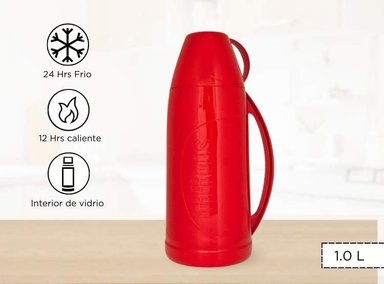 TERMO THERMOS EVOLUTION 1.0L BEBIDA HOGAR ROJO