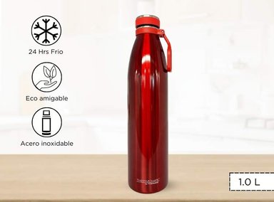 TOMATODO TERMICO MORAY 1 LT ROJO