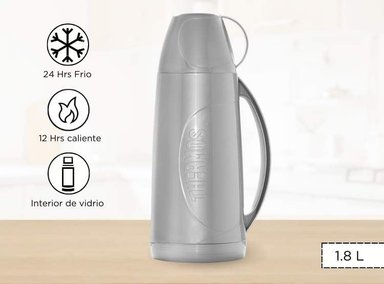 TERMO THERMOS EVOLUTION 1.8L BEBIDA HOGAR GRIS