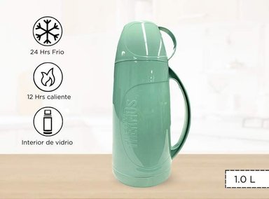 TERMO THERMOS EVOLUTION 1.0L BEBIDA HOGAR VERDE
