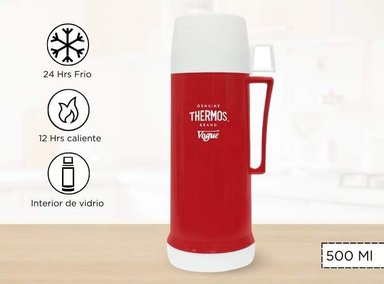 TERMO THERMOS VOGUE 500ML BEBIDA HOGAR ROJO