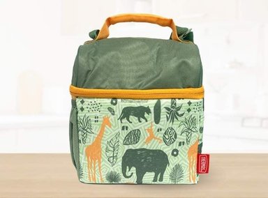 LONCHERA THERMOS JUNGLA VERDE TERMICA PARA NIÑOS