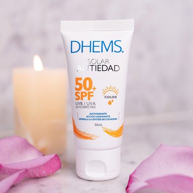 DHEMS SOLAR ANTIEDAD COLOR 50+ 50 ML - 3