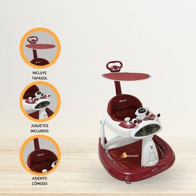 ANDADOR EBABY GUIADOR PARA BEBÉ LANA RED