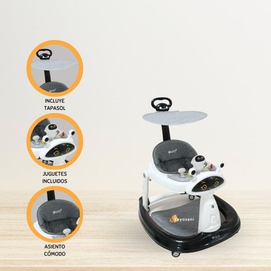 ANDADOR EBABY GUIADOR PARA BEBÉ LANA BLACK